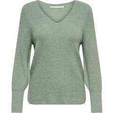 Only Latia Knitted Pullover - Grey/Chinese Green