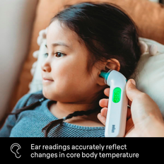 Fever Thermometers SanDisk Thermoscan 4 digital ear thermometer, professional accuracy with color coded White