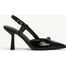 Polyurethane Heels & Pumps Shein Pearl Bow Decor High Heel Pumps - Women's