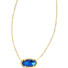 Blue Necklaces Kendra Scott Elisa Pendant Necklace - Gold/Navy Abalone