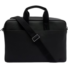 Lacoste Bolsa de ordenador de lona acolchada Mens Classic Negro