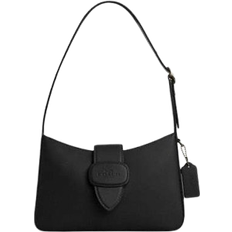 Coach Eliza Shoulder Bag With Zipper Closure - Smooth Leather/Gunmetal/Black