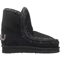 Mou Shoes Mou Bottines Avec Logo Pailleté En Cuir - Noir