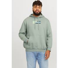 6XL - Damen Oberteile Jack & Jones Plus Logo Kapuzenpullover Grün