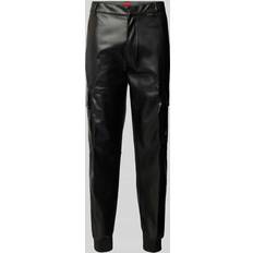 Homme - Imitation Cuir Pantalons & Shorts HUGO Pantalon En Simili Cuir - Noir