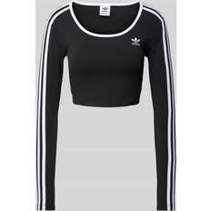 M Blouses Adicolor 3-Stripes Crop Longsleeve - Black