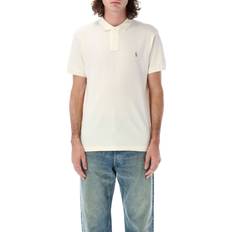 Chemises Custom Slim Polo T Shirt - Cream