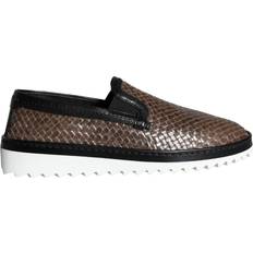 Dolce & Gabbana Herre Hjemmesko Dolce & Gabbana Weaved Herre Loafers Brown/Black