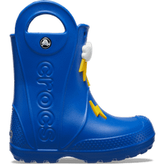 Crocs handle it gummistøvler Crocs Kid's Handle It Lightning Bolt Rain Boot - Blue Bolt