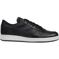 Diadora 44 - Herr Sneakers Diadora Black Leather Sneaker - Black