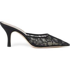 Matalat kengät Loeffler Randall Layla Black Lace Mesh Mule - Black