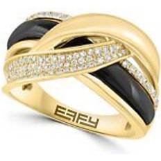 Onyx Ringen Effy Fine Jewelry Diamond Onyx Ring - 14K