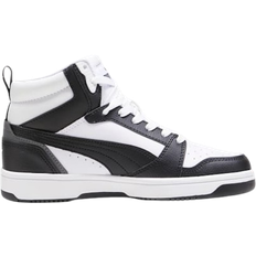 Textile Trainers Puma Youth Rebound V6 Mid - White/Black/Shadow