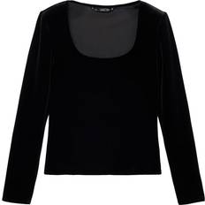4XL Bluser Mango Xsouffle T-shirt - Sort