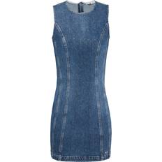 Tommy Hilfiger Elastan/Lycra/Spandex Klänningar Tommy Hilfiger Sparkle Denim Bodycon Mini Dress - Denim Medium