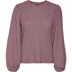 Lilla Bluser Vero Moda Flower Bluse - Purpur