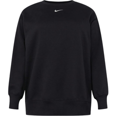 4XL - Woman Jumpers Nike Sportswear Phoenix Fleece Women's Oversized Crew-Neck Sweatshirt Black 2X