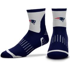 American Football Socks For Bare Feet NFL Performance Quarter Length Socks Polyester Blend Men and Woman Compression Bands High-Performance Socks (New England Patriots Blue, Adult Medium)