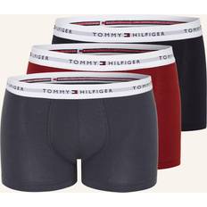 Tommy Hilfiger Signature Cotton Boxer Trunks - Blue/Red