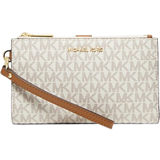 Card wallet Michael Kors Jet Set Travel Signature Logo Smartphone Wallet - Vanilla