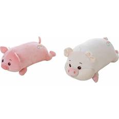 Grise Tøjdyr BigBuy Fluffy 32 cm Plys Legetøjsgrise