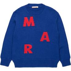 Rosso Maglioni di Lana Marni Pullover - Blu Cobalto/Rosso