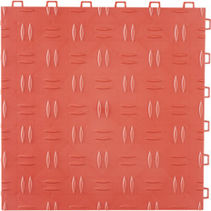 VEVOR Garage Interlocking Tiles 12 x 12 x 0.53 in Red Pack of 50