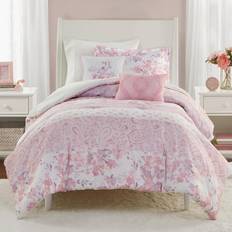 Pink bed set Intelligent Design Twin Comforter Set of 4 Bedspread Pink (228.6x172.7cm)