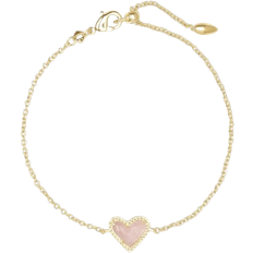 Quartz Jewelry Kendra Scott Ari Heart Chain Bracelet - Gold/Quartz