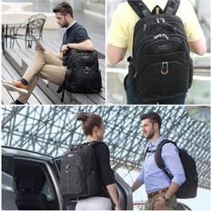 Kunststoff Laptoptaschen Everki Atlas Notebook Laptop Rucksack - Schwarz