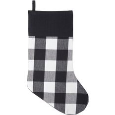 White Stockings C&F Home Franklin Black and White Plaid Christmas 8.5 x 20 in Stocking 20"