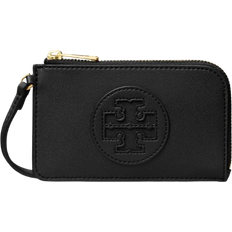 Tory Burch Card Cases Tory Burch Ella Bio Zip Card Case - Black