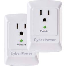 CyberPower b100wrc1 essential surge-protector wall tap, 2 pack