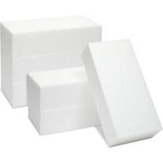 White DIY Juvale Foam Blocks for Crafts 6 Pack