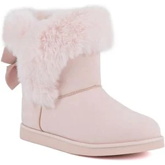 Pink - Women Ankle Boots Juicy Couture Krazey Kute Embellished Cold Weather Cozy Pull-On - Blush