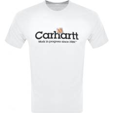 Kleding Carhartt WIP Label Script T-Shirt - White