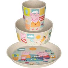 Plastica Stoviglie per bambini Koziol Connect Childrens Peppa Pig Dinnerware Set 3pcs