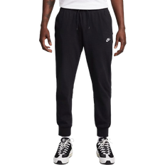 Stretch Pants NIKE Club Men's Knit Joggers - Black/White