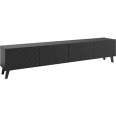 Schwarz Fernsehschränke Livetastic 2778003002 Black TV Bench 190x42cm