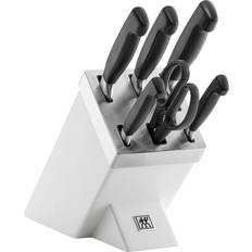 Zwilling Selvslibende Knivblok Og Knive-Sæt 7 Stk Hvid Knivsæt