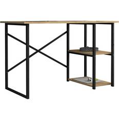 Shelves Writing Desks Alexandra House Living Industrial Black/Oak Writing Desk 60x120cm