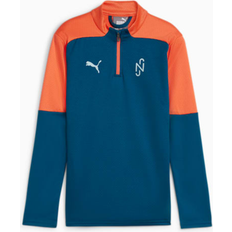 Fußball Sweatshirts Puma Youth Creativity Quarter Zip Football Top - Ocean Tropic/Hot Heat