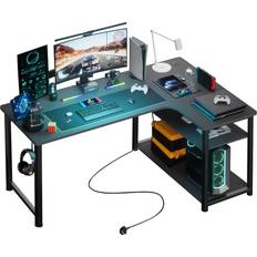 GTPLAYER Bureau Gaming L COMHOMA Noir 120L x 80P x 74H