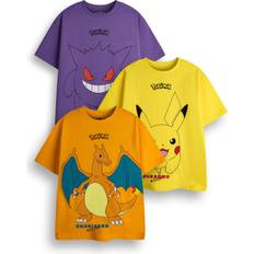 Pokémon Multi-Pack of 3 Short-Sleeved T-Shirts - Multicoloured