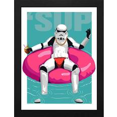 Polystyrol Bilder ABYstyle Original Stormtrooper Pool Boy Black Bild 35x45cm