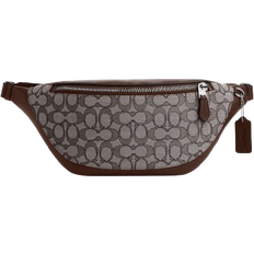 Coach Canvas Bum Bags Coach Warren Belt Bag In Jacquard - Signature Canvas/Silver/Oak/Maple