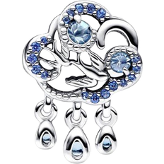 Pandora Cloud & Swallow Charm - Silver/Blue