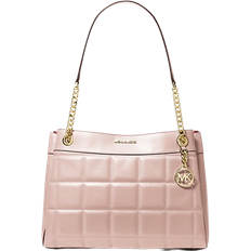 Michael Kors Pink Totes & Shopping Bags Michael Kors Susan Medium Quilted Leather Tote Bag - Soft Pink