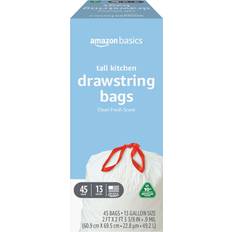 Tall Kitchen Trash Bags 13 Gallon 45 Pack
