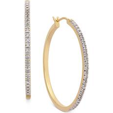 Macy's Hoops Earrings Macy's Hoop Earrings - Gold/Diamonds